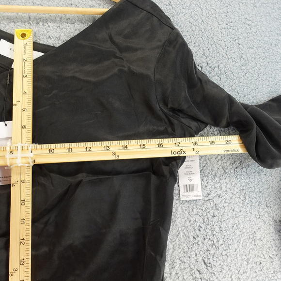 Women's Equipment Annalise Midi Asymmetry Silk Dress Size 10 NWT $550 - Picture 10 of 12